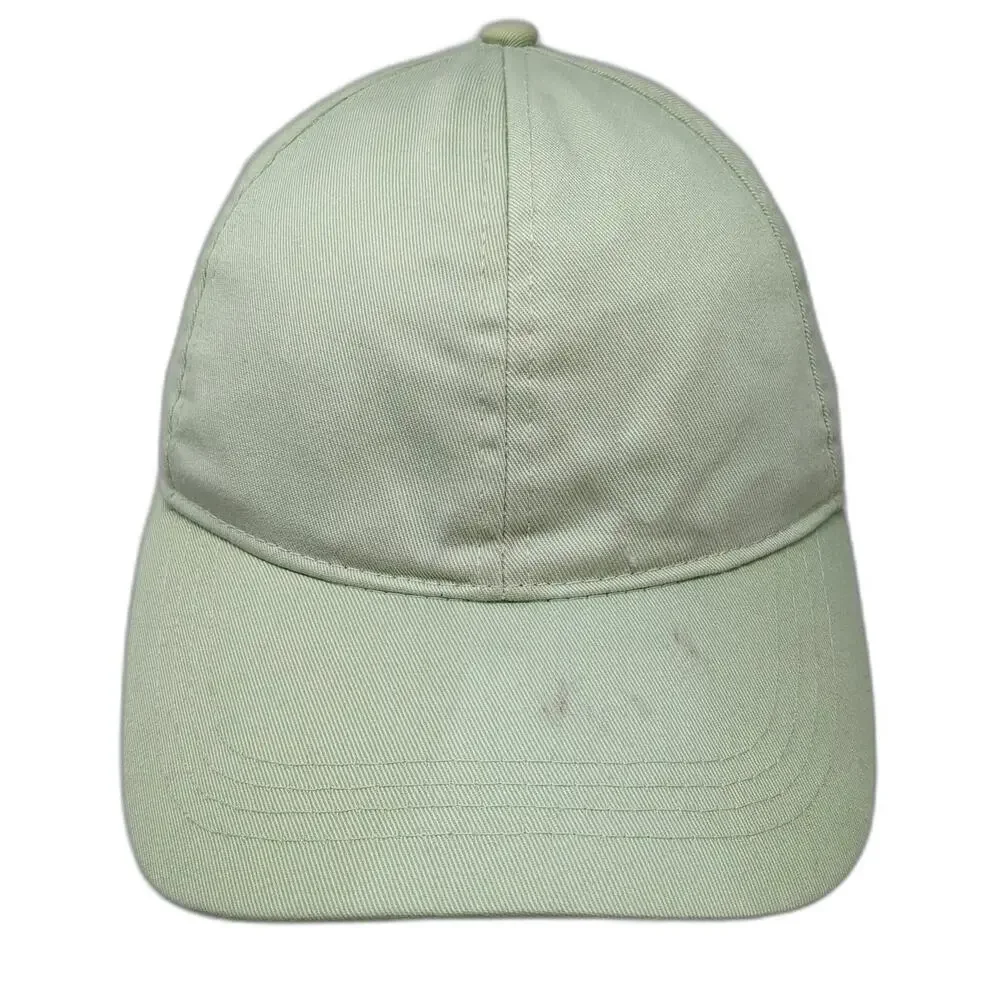 Primark Baseball Cap Green One Size Strapback Blank Solid Adjustable Curved Hat